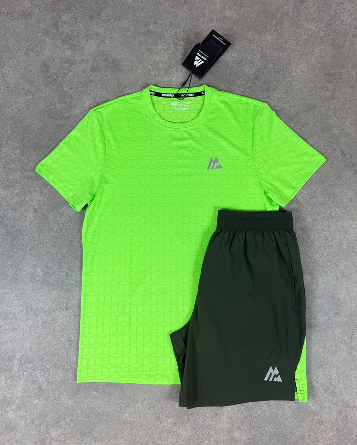 mtx short set - cube green