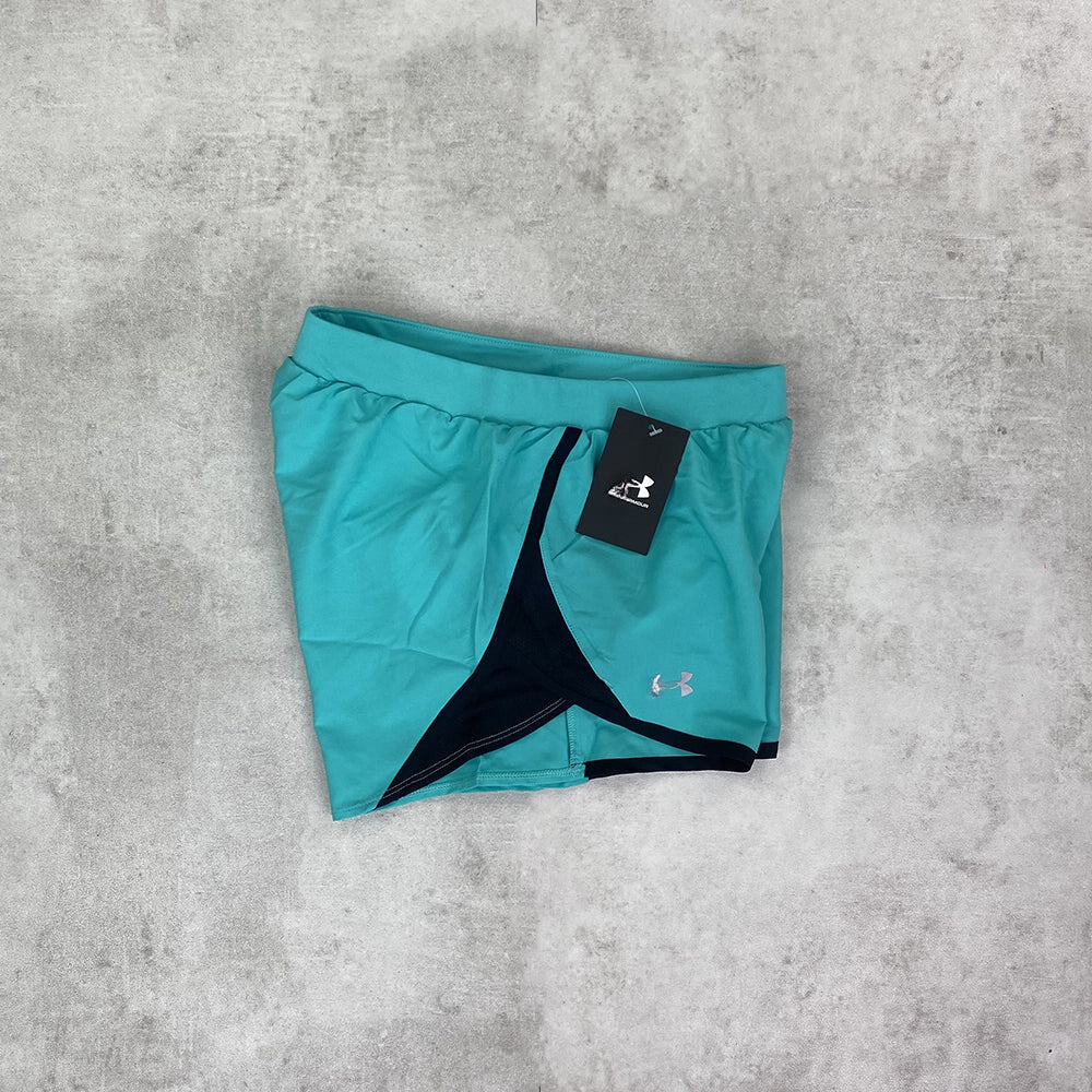 un arm play up shorts jade green/ black women's