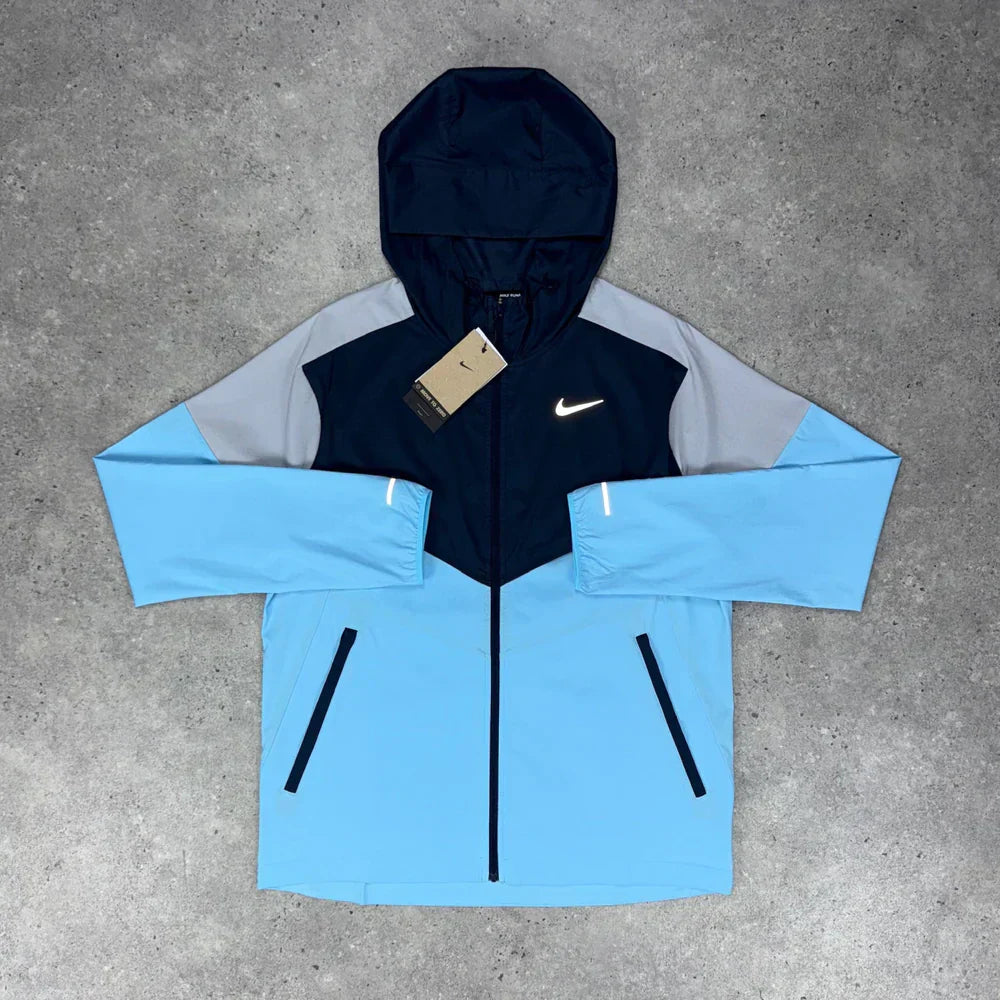 windrunner jacket - aqua blue