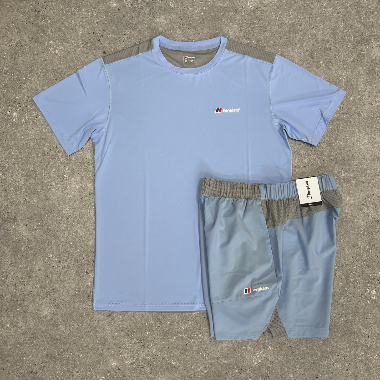 bgs short set - light blue