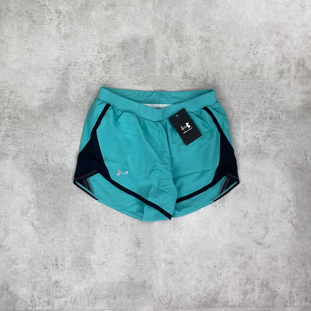un arm play up shorts jade green/ black women's