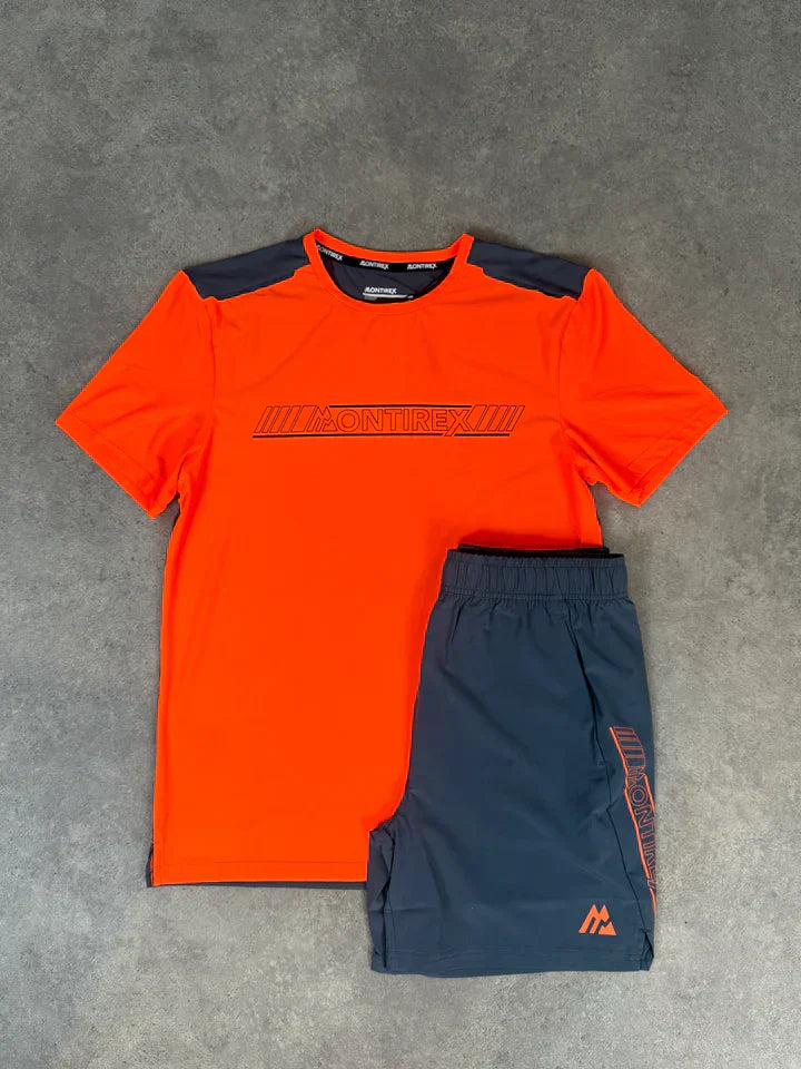 mtx short set - deep orange