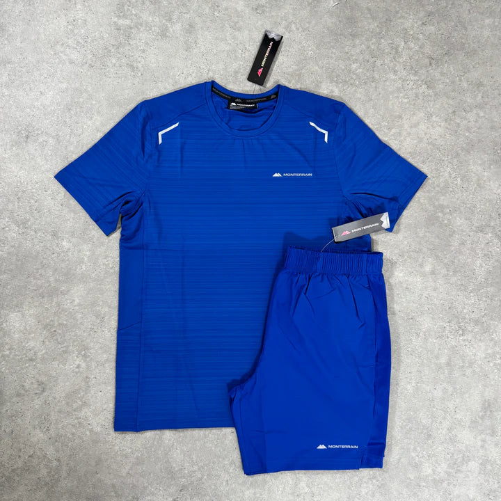 mtrn short set - blue