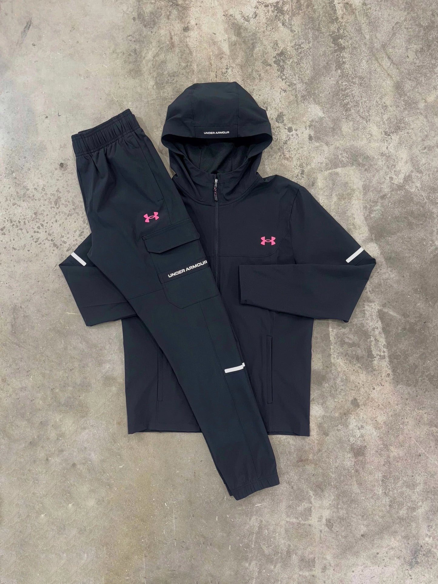 bgs tracksuit - black pink