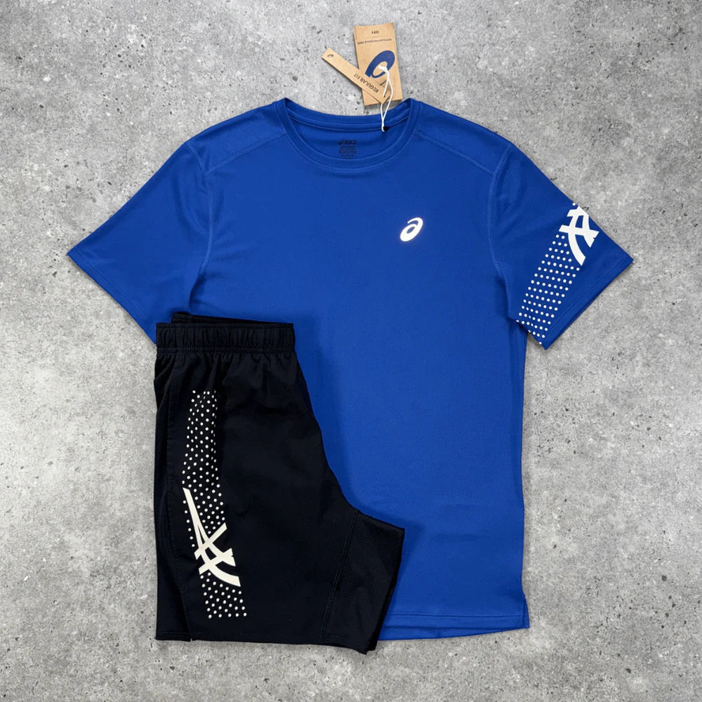 ascs short set - blue/black