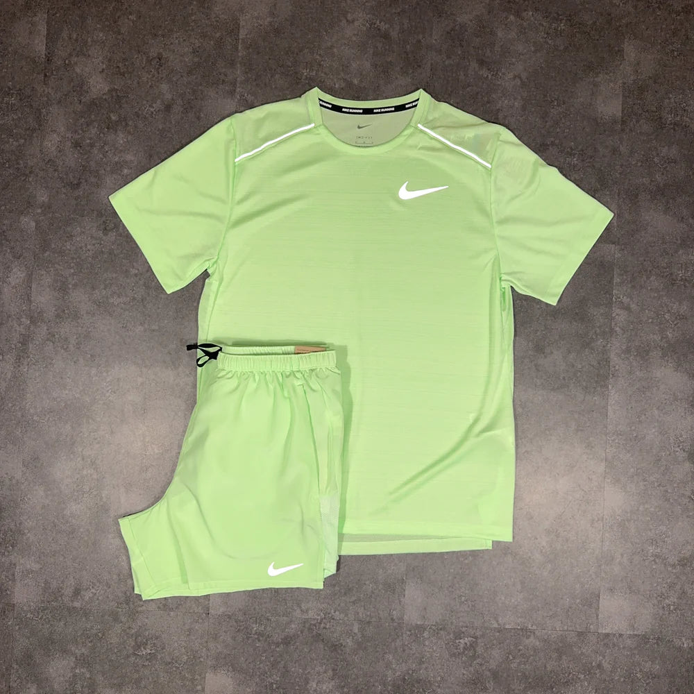 nk short set - lime