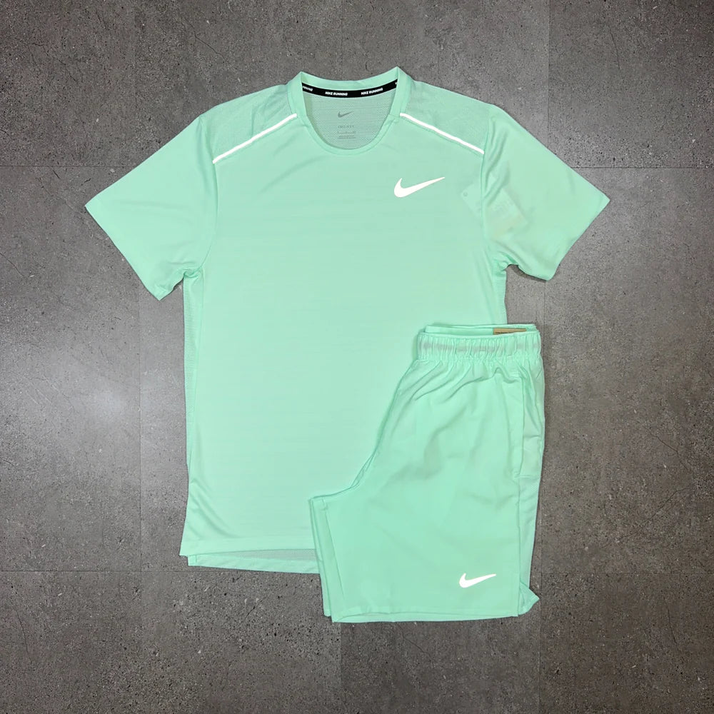 nk short set - mint neon
