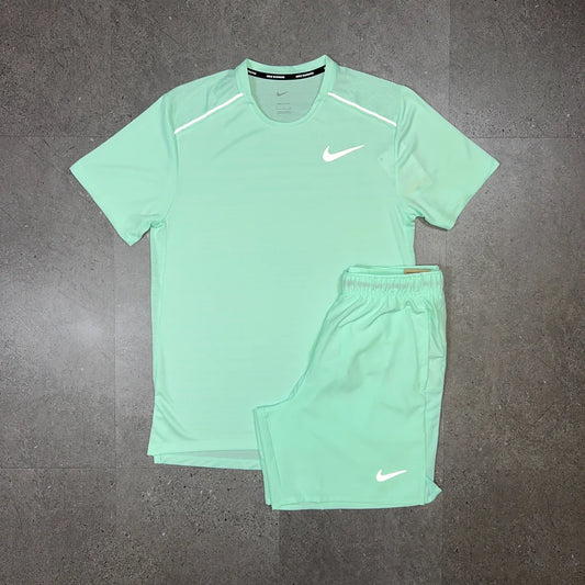 NK SHORT SET - MINT NEON