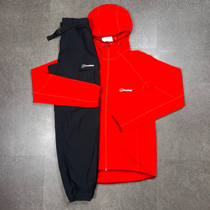 bgs tracksuit - black/red