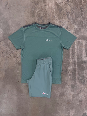 bgs short set - matte green