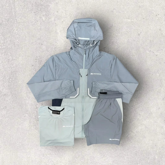 MTRN GREY SET - TEE/SHORT/JACKET