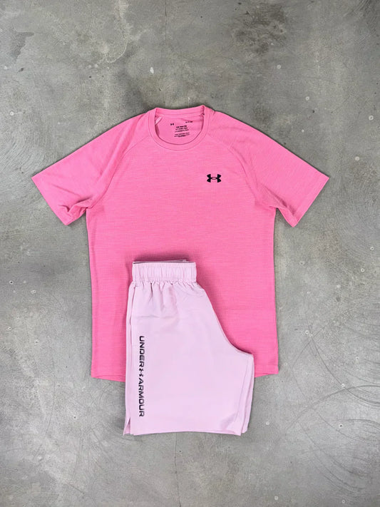 UN/ARM SHORT SET - BABY PINK