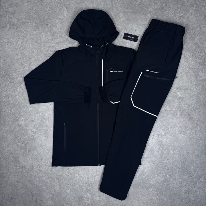 mtrn tracksuit - black reflective