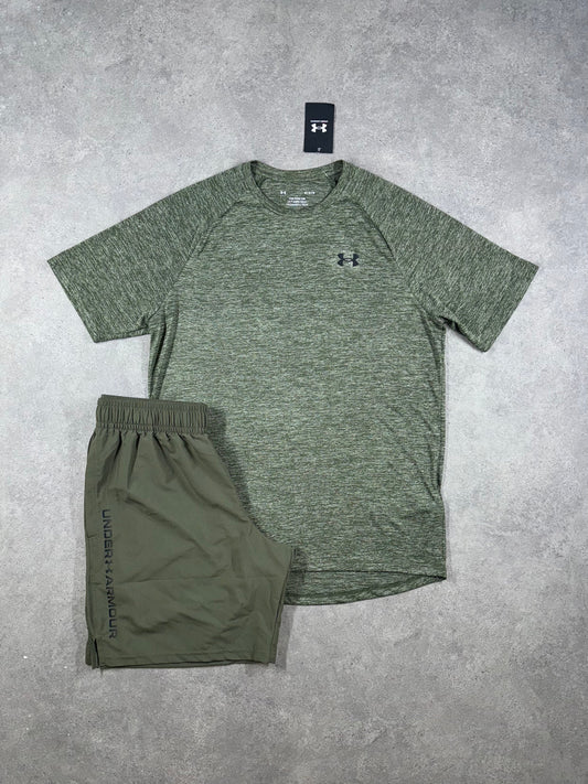 UN/ARM SHORT SET - PINE GREEN