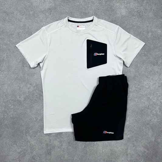 BGS SHORT SET - BLACK/WHITE